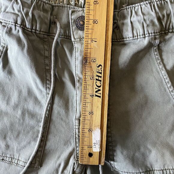 AMERICAN EAGLE Jeans Jogger Super Stretch Jegging Ankle Zip Jr Womens 0 Green - Picture 9 of 9